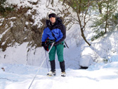 bruno rappelling clark's gully
